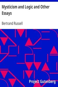 Cover of Mysticism and Logic