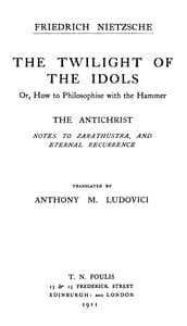 Cover of Twilight of the Idols